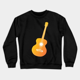 Orange Acoustic guitar Crewneck Sweatshirt